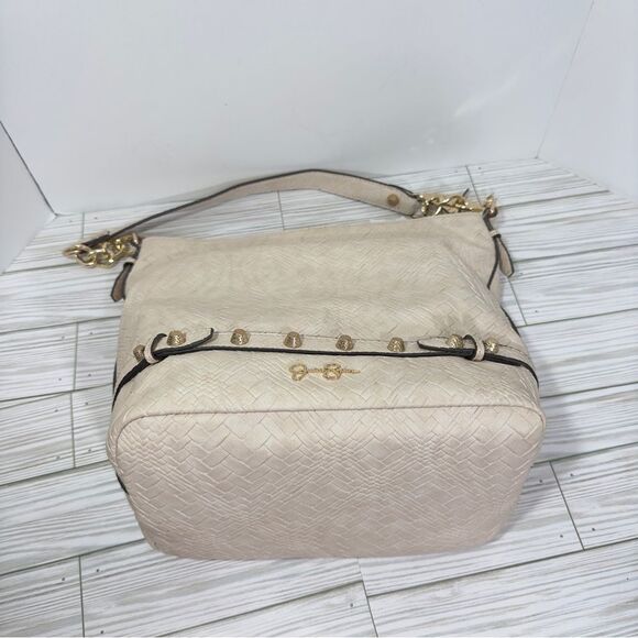 $108 JESSICA SIMPSON NESSA OVERSIZED BUCKET SHOULDER TOTE SATCHEL PURSE NWT - Picture 11 of 15